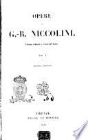 Opere di G. B. Niccolini