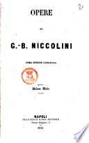 Opere di G. B. Niccolini
