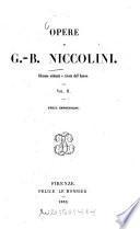 Opere di G.-B. Niccolini