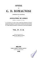 Opere di G.D. Romagnosi