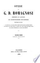 Opere di G.D. Romagnosi