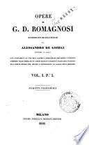 *Opere di G. D. Romagnosi