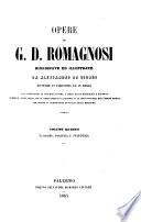 Opere di G.D. Romagnosi