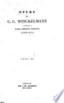 Opere di G. G. Winckelmann
