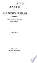 Opere di G. G. Winckelmann. Tomo 1. [-13.]