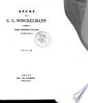 Opere di G. G. Winckelmann... Tomo 3 [6-13]
