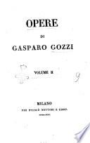Opere di Gasparo Gozzi
