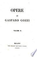 Opere di Gasparo Gozzi