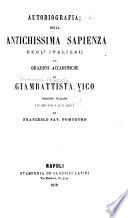 Opere di Giambattista Vico ...