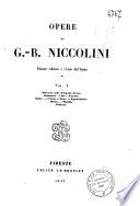 *Opere di Giovan Battista Niccolini