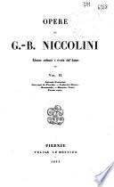 *Opere di Giovan Battista Niccolini