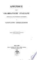 Opere di Giovanni Gherardini