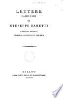 Opere di Giuseppe Baretti