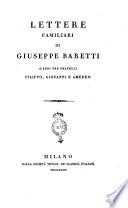 Opere di Giuseppe Baretti