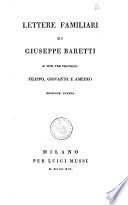 Opere di Giuseppe Baretti scritte in lingua italiana tomo primo [-settimo]