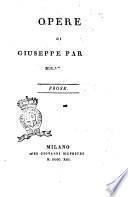 Opere di Giuseppe Parini milanese
