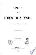 Opere di Lodovico Ariosto con note filologiche e storiche