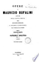 Opere di Maurizio Bufalini