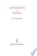 Opere di Niccolò Machiavelli: Appendice. Indice