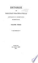 Opere di Niccolò Machiavelli ...
