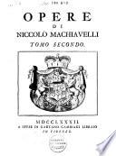 Opere di Niccolò Machiavelli