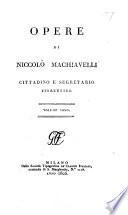 Opere di Niccolò Machiavelli