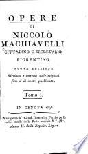 Opere di Niccolò Machiavelli