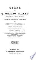 Opere di Q. Orazio Flacco