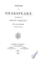 Opere di Shakspeare: Amleto. Cimbelino. Otello