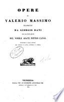 Opere di Valerio Massimo
