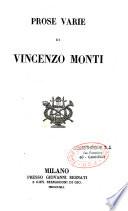 Opere di Vincenzo Monti