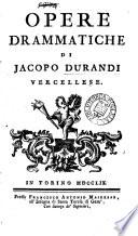 Opere drammatiche