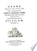 Opere ed. ed ined. - Roma, Vincenzo Poggiolo 1806-1821