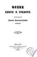Opere edite e inedite
