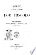 Opere edite e postume di Ugo Foscolo