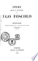 Opere edite e postume di Ugo Foscolo