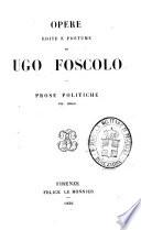 Opere edite e postume prose politiche