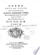 Opere edite ed inedite del cardinale Giacinto Sigismondo Gerdil,...