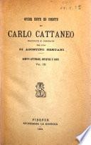 Opere edite ed inedite di Carlo Cattaneo