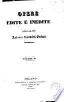 *Opere edite ed inedite
