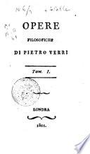 Opere filosofiche di Pietro Verri. Tom. 1.[-3.!