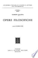 Opere filosofiche