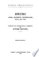 Opere, frammenti, testimonianze sulla sua vita