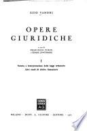 Opere giuridiche: Natura e interpretazione delle leggi tributarie. Altri studi di diritto finanziario