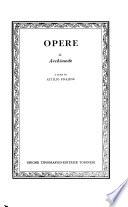 Opere
