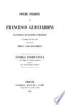 Opere inedite di Francesco Guicciardini