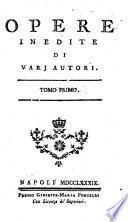 Opere inedite di varj autoriBucolica (ed Georgica) di Virgilio Marone sportata in lengua Napoletana