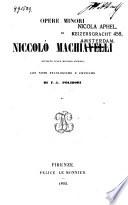 Opere minori