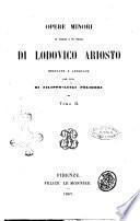 Opere minori in verso e in prosa di Lodovico Ariosto