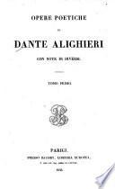 Opere poetiche di Dante Alighieri